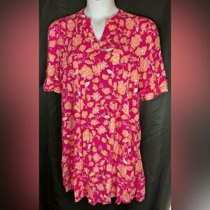 Kim Rogers Pink and Orange Floral Dress